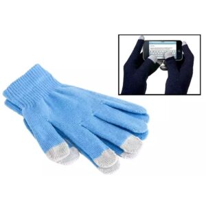 Blå touch handsker