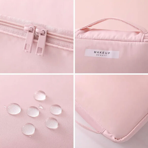 Kosmetik taske i nylon, lille, 11x16,3x7 cm - Image 5