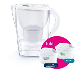 Brita Marella White – 2,4 L vandfilterkande med 2 filtre