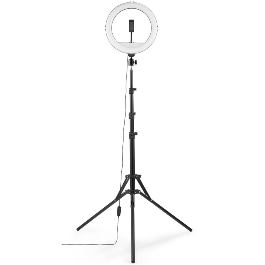 Hama SpotLight Steady 120 II – LED Ringlys med Smartphoneholder