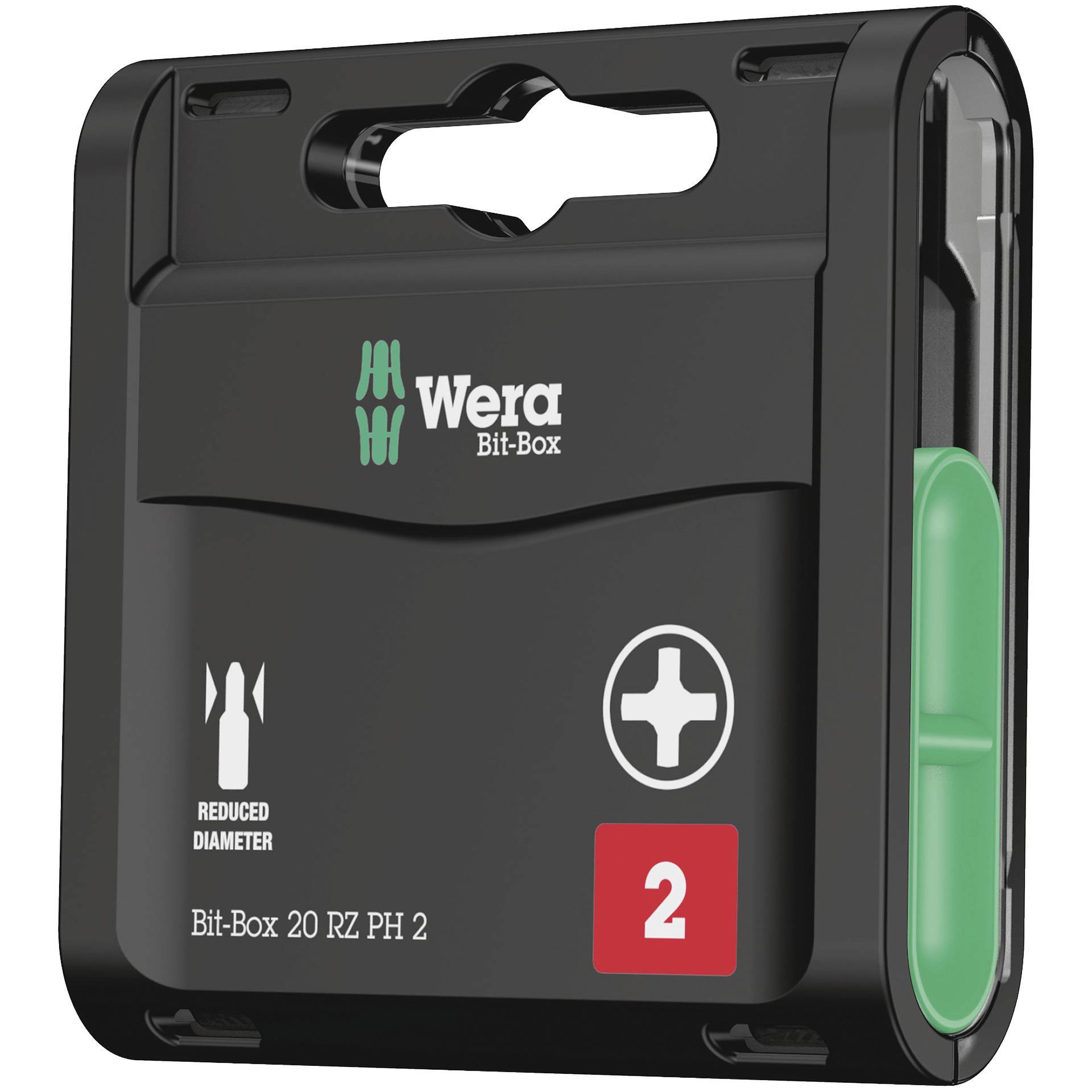 Wera Bit-Box 20 RZ PH – 20-delt Phillips PH2 bitsæt med reduceret skaft