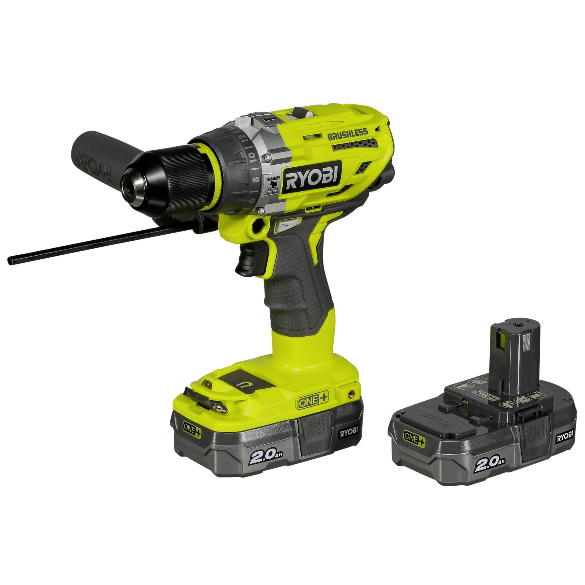 Ryobi R18PD7-220B 18V Kulfri Slagboremaskine inkl. 2 Batterier og Lader
