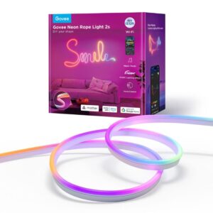 Govee Neon Strip Light – 4 Meter, Hvid, Matter Ready