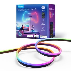 Govee Neon Strip Light – 4 Meter, Sort, Matter Ready