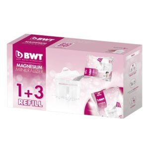 BWT 814544 Longlife Refill 1+3 White – Genopfyldelige vandfilterpatroner (4 stk.)