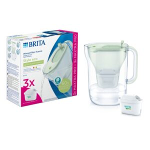 BRITA Style Eco vandfilterkande – lysegrøn inkl. 3 filtre