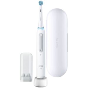 Oral-B iO Series 4 Elektrisk Tandbørste – Quiet White med Etui
