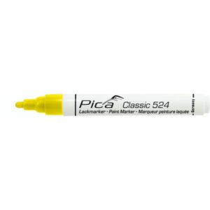 Pica Classic Industriel Malemarker 2-4 mm, Rund Spids, Gul