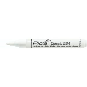 Pica Classic Industriel Malemarker 2-4 mm, Rund Spids, Hvid
