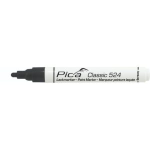 Pica Classic Industriel Malemarker 2-4 mm, Rund Spids, Sort