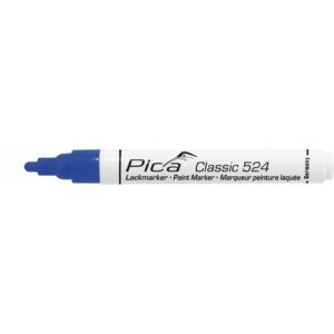 Pica Classic Industriel Malemarker 2-4 mm, Rund Spids, Blå