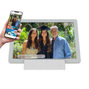 Denver Frameo Digital Fotoramme 10,1" Hvid – 16GB med Mobilforbindelse (Model PFF-1070)