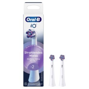 Oral-B iO tandbørstehoveder Radiant White – 2 stk.