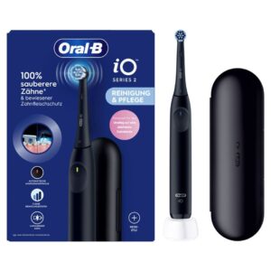 Oral-B iO Series 2 Elektrisk Tandbørste – Night Black med Rejseetui